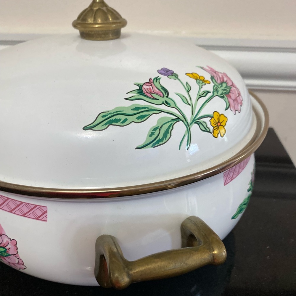Vintage Tabletops Unlimited Dar Collection Enamel pot - Picture 2 of 8